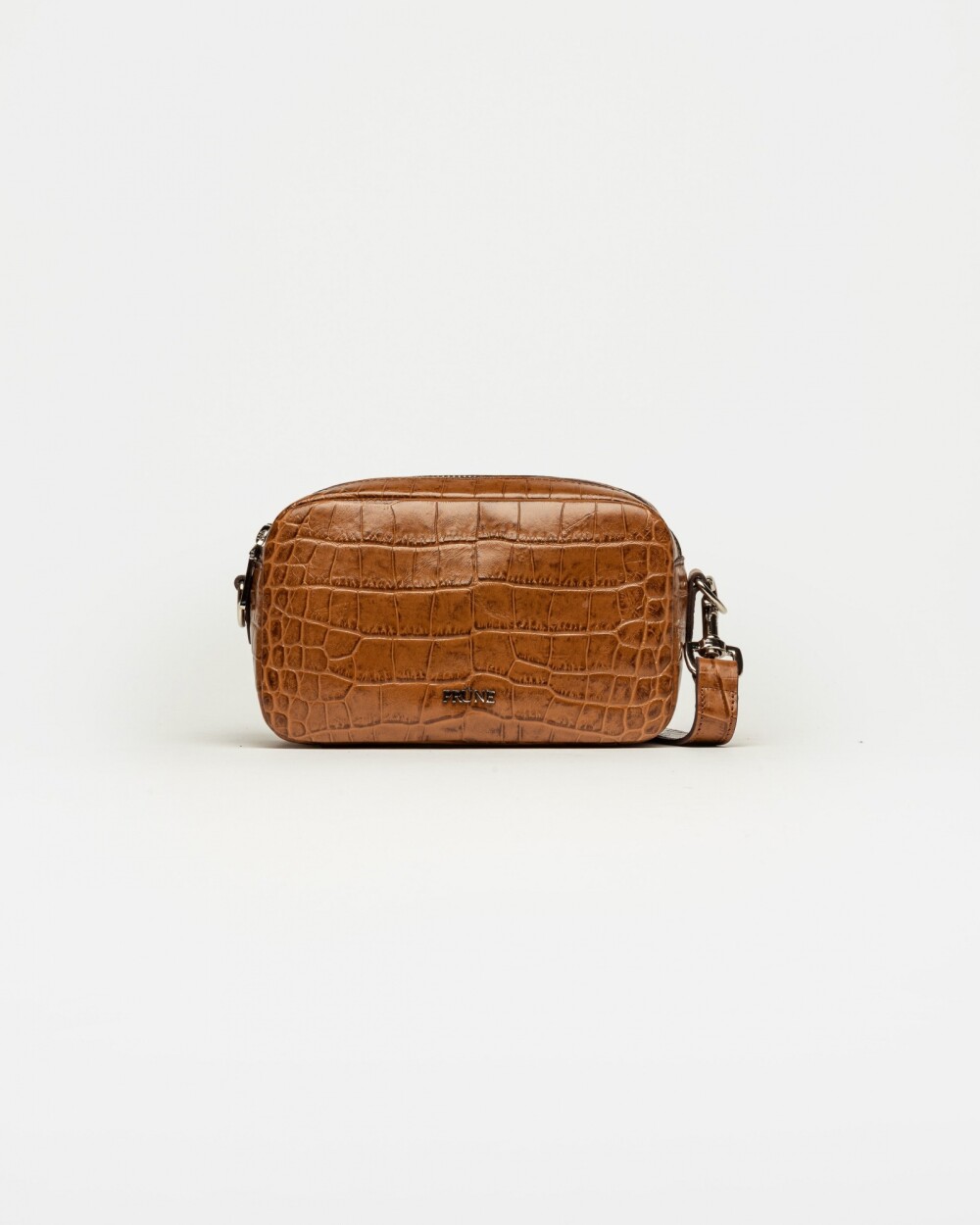 Bandolera New Eterial en Cuero Croco Shine Cuoio