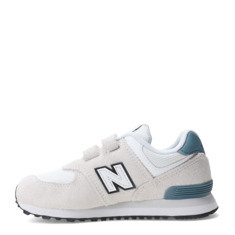 Championes de Niños New Balance P574 Velcro Gris - Blanco