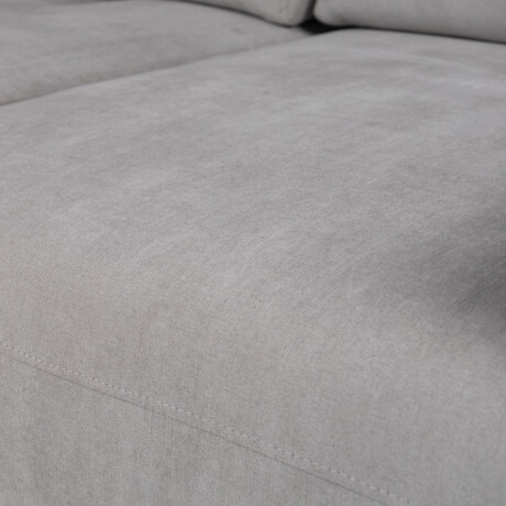 Sofá Carino (Retráctil) - Tela Microfibra - 2 cuerpos Kruger 06-155 (Ceniza)