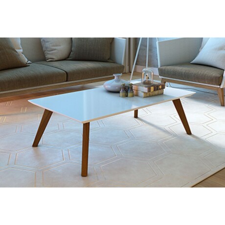 Mesa de Centro Classic Off White y Natural