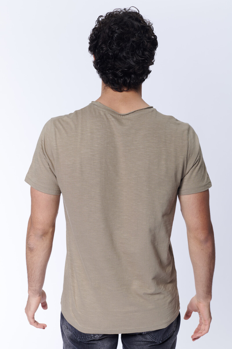 Remera slub Verde