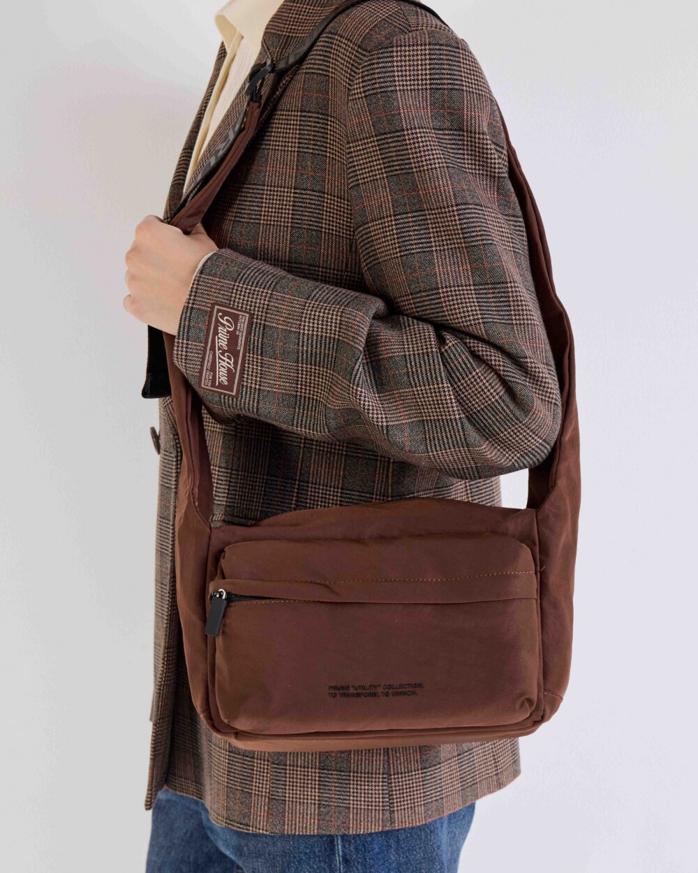 Bandolera Jet en nylon Unisex Chocolate