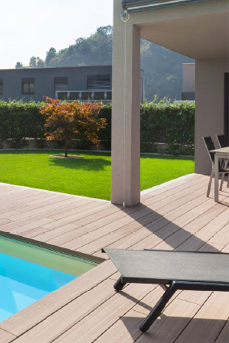 DECK WPC TEXTURADO TABLA DECK WPC TEXTURADO JE11 C04 TEAK 2850X148X23MM