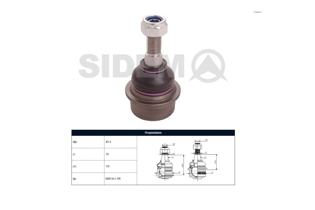 Rotula Del Renault Master 04-25 Der/Izq Rotula Del Renault Master 04-25 Der/Izq