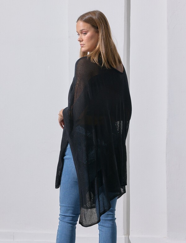 Poncho Lurex NEGRO