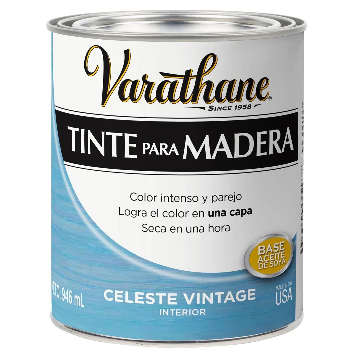 Tinta para madera - Celeste vintage 0.946L Varathane 