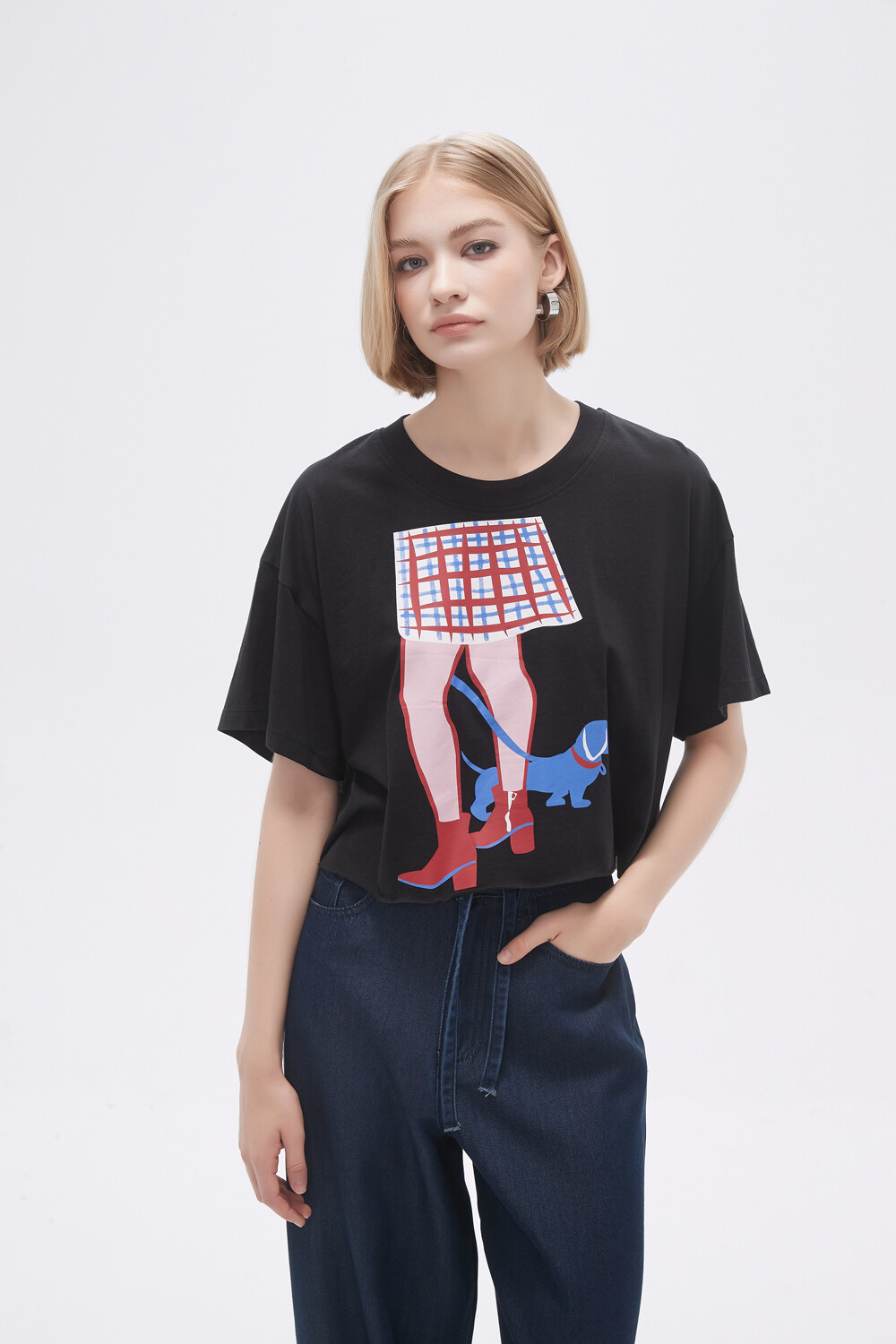 Remera Houndas Estampado 1