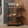 CARRITO METAL/MADERA P/SERVIR 3 NIV Unica