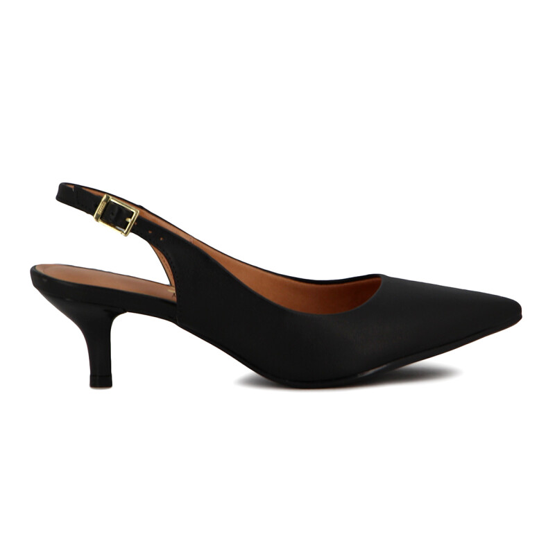 Zapato Formal Mujer Vizzano Taco Bajo Punta Fina Negro