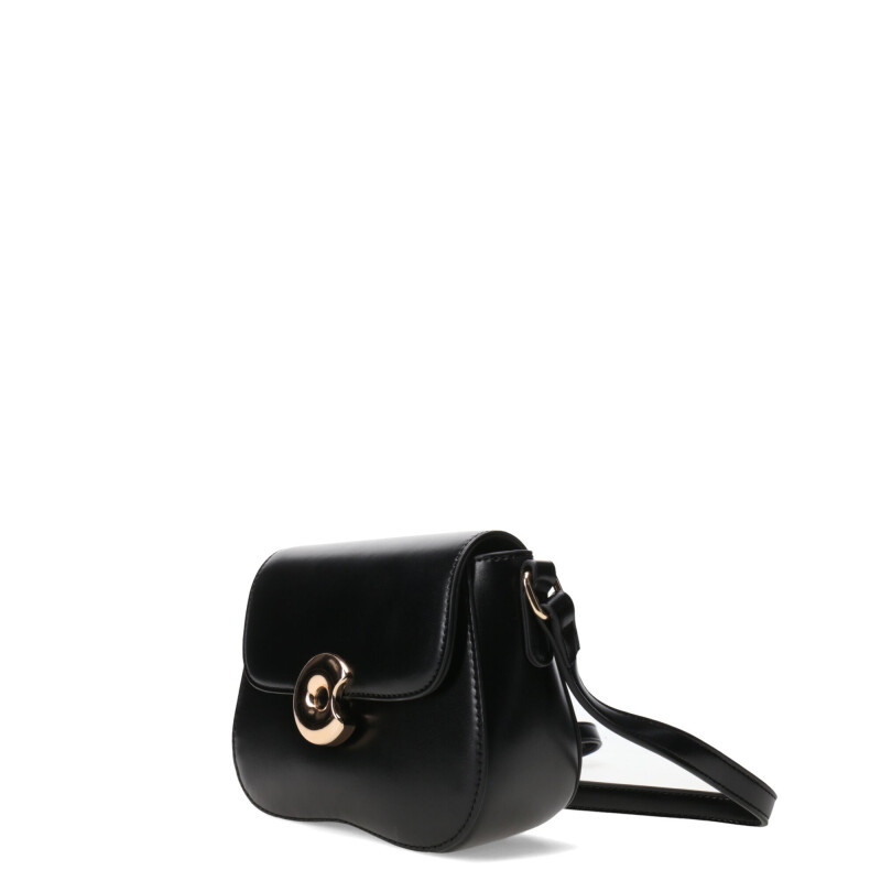 Cartera Miss Carol Lera Con Asa Larga Negro