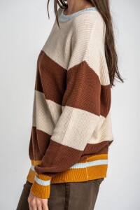 Sweater Rayado Chocolate