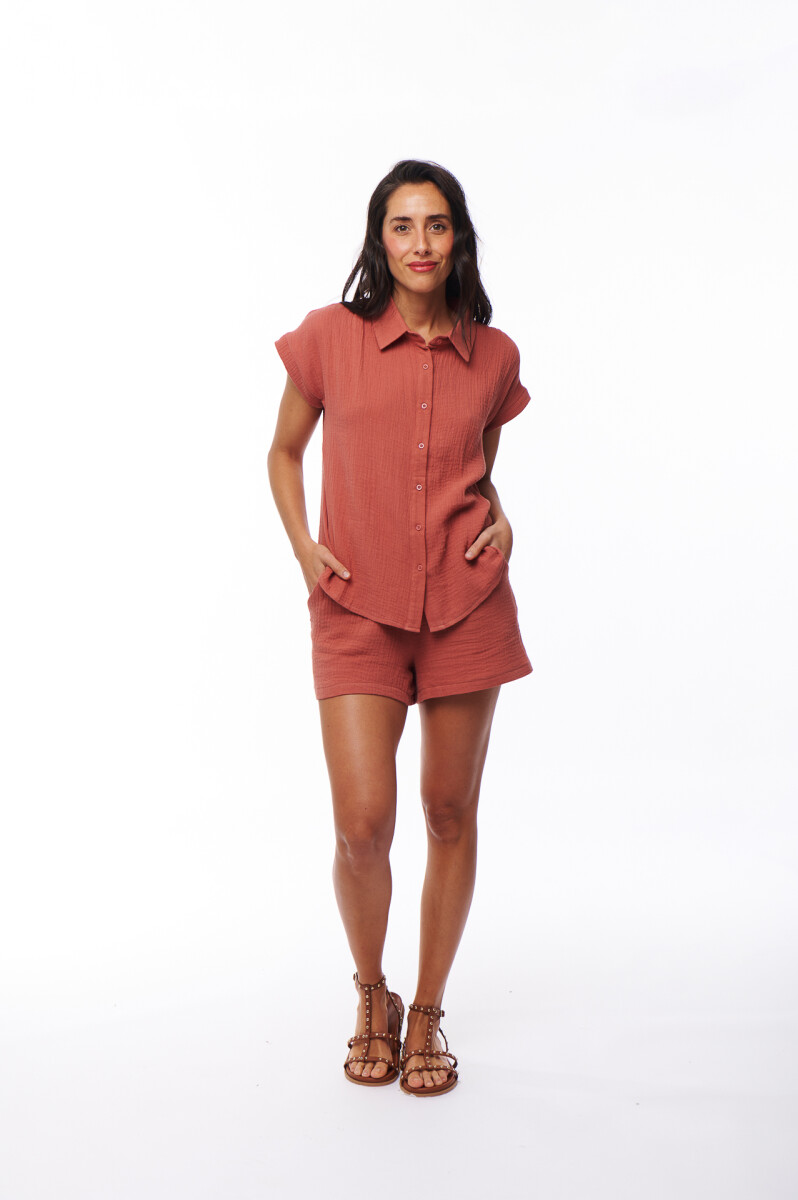 CAMISA JAKY - LADRILLO 