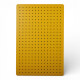 Panel perforado pegboard metálico organizador de pared 60x40 cm – Multiuso para el hogar Amarillo