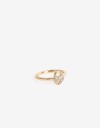 Anillos Chicos Strass Anillo Strass Corazón - Dorado