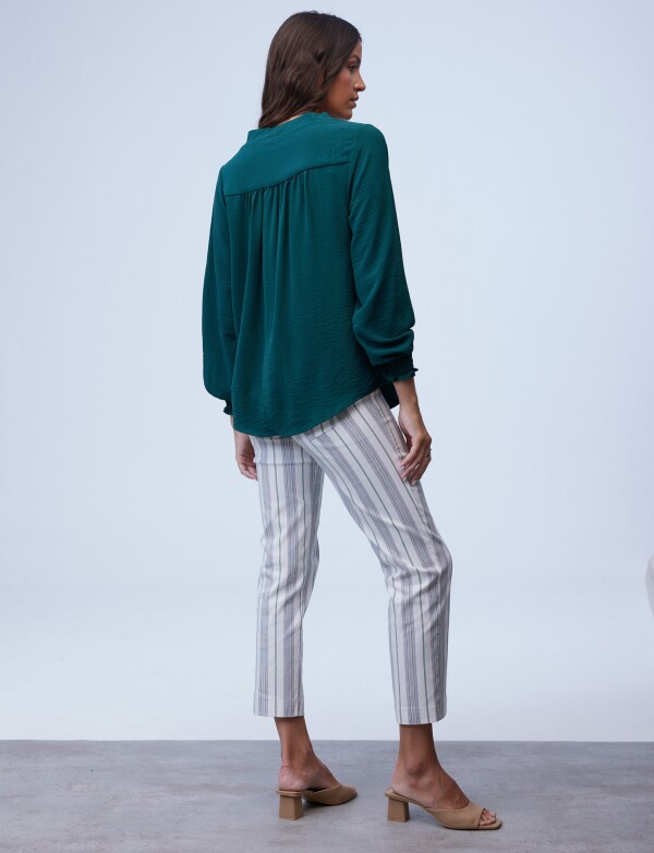 Blusa Frunces VERDE