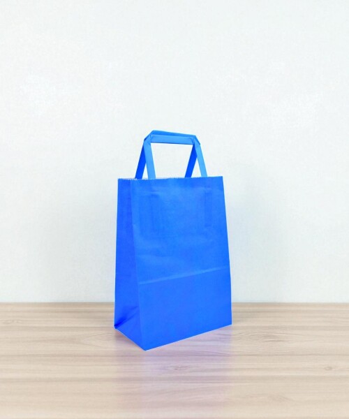 Bolsa lisa acuario 14x08x20 cm AZUL