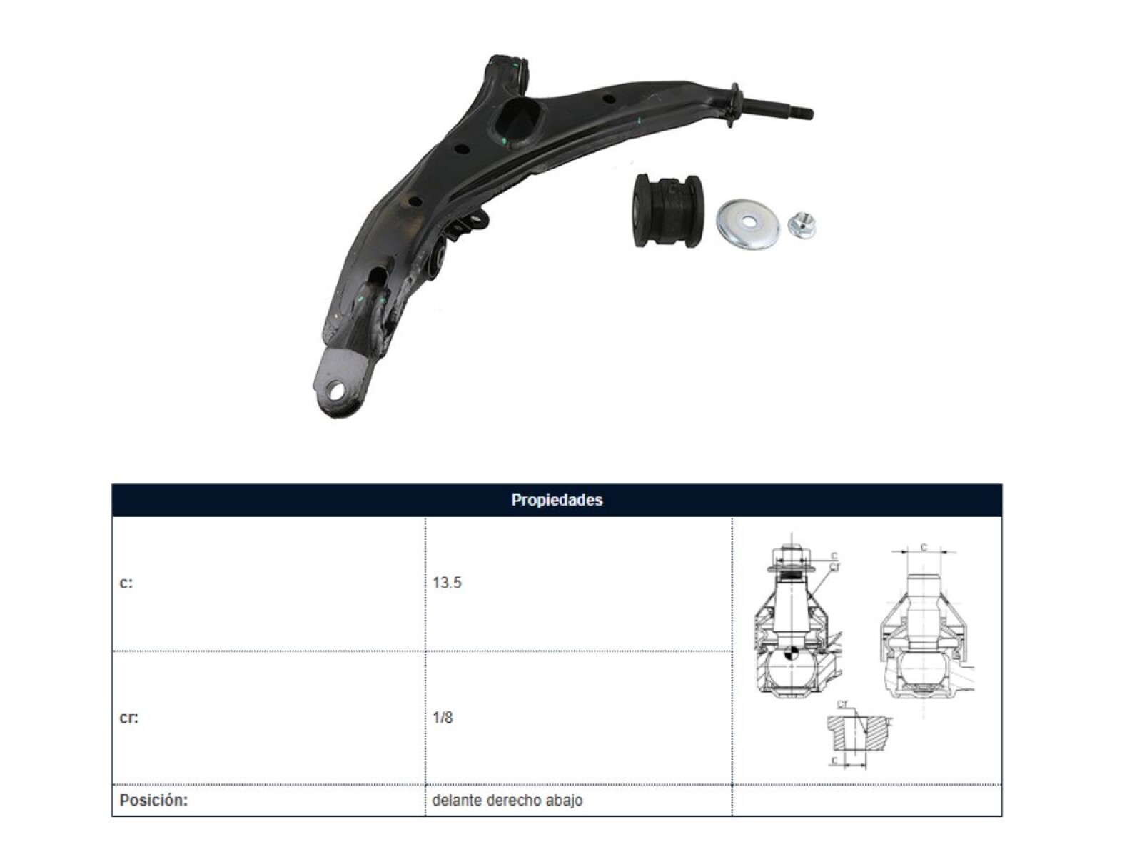 Parilla De Suspension Delantera Honda Crv 95-01 Der 