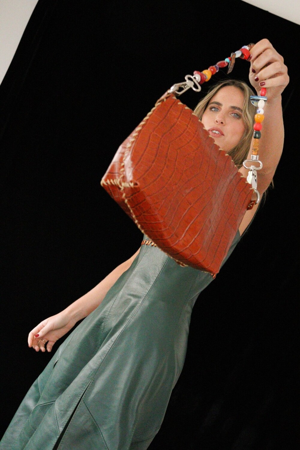 Multi Stone Bag Camel