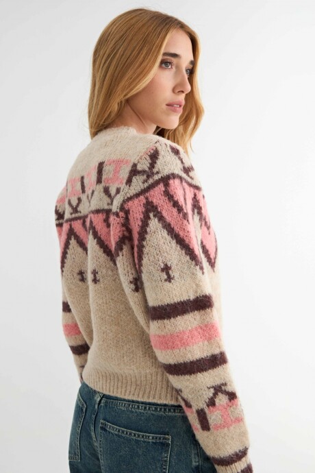 SACO INCA TEJIDO Beige