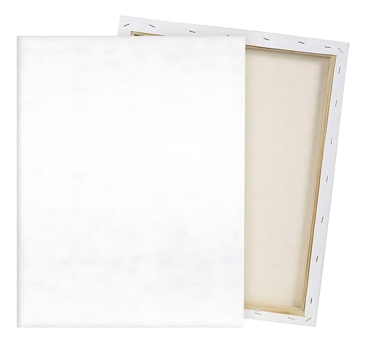 Pack X 5 Lienzo Bastidor 30x40cm Cuadro Pintura Oleo Blanco - Blanco 