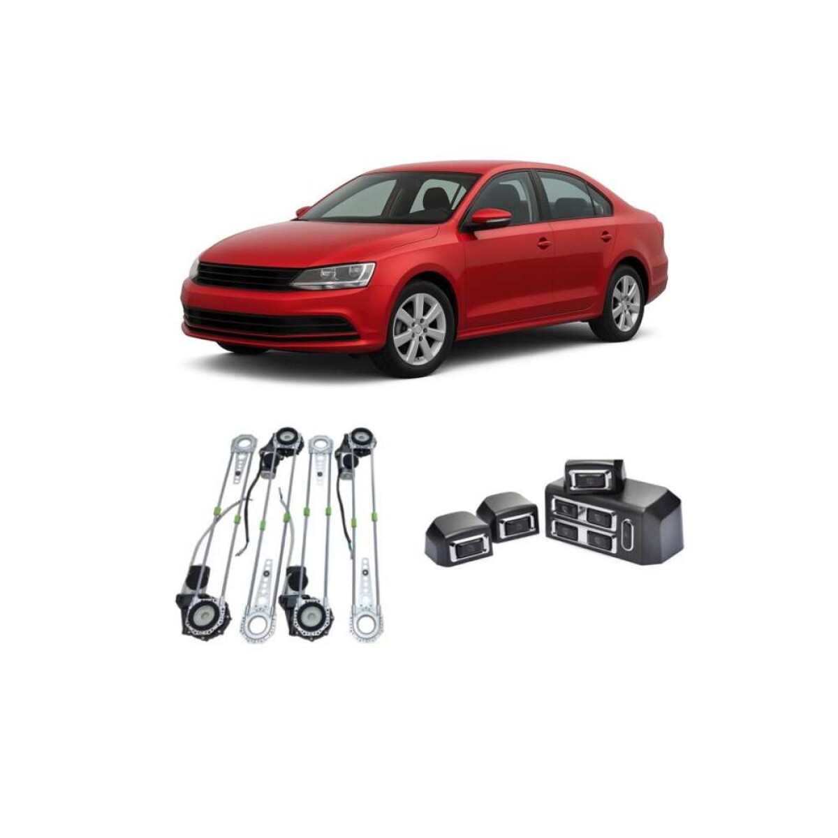 Alzacristales Ix-45 - 4 Vidrios (Caja Verde) 