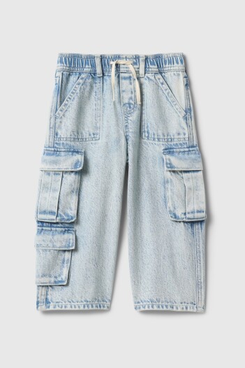 Jean Baggy Cargo Ultrasoft Toddler Niña Light Wash