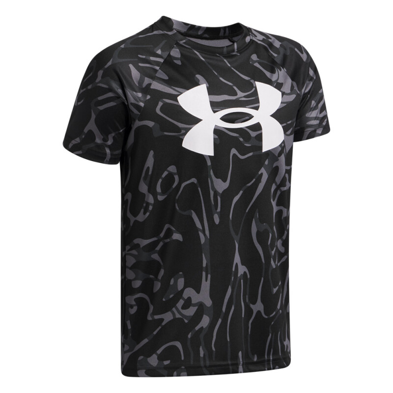 UA Tech BL Printed SS-RED BLK-022