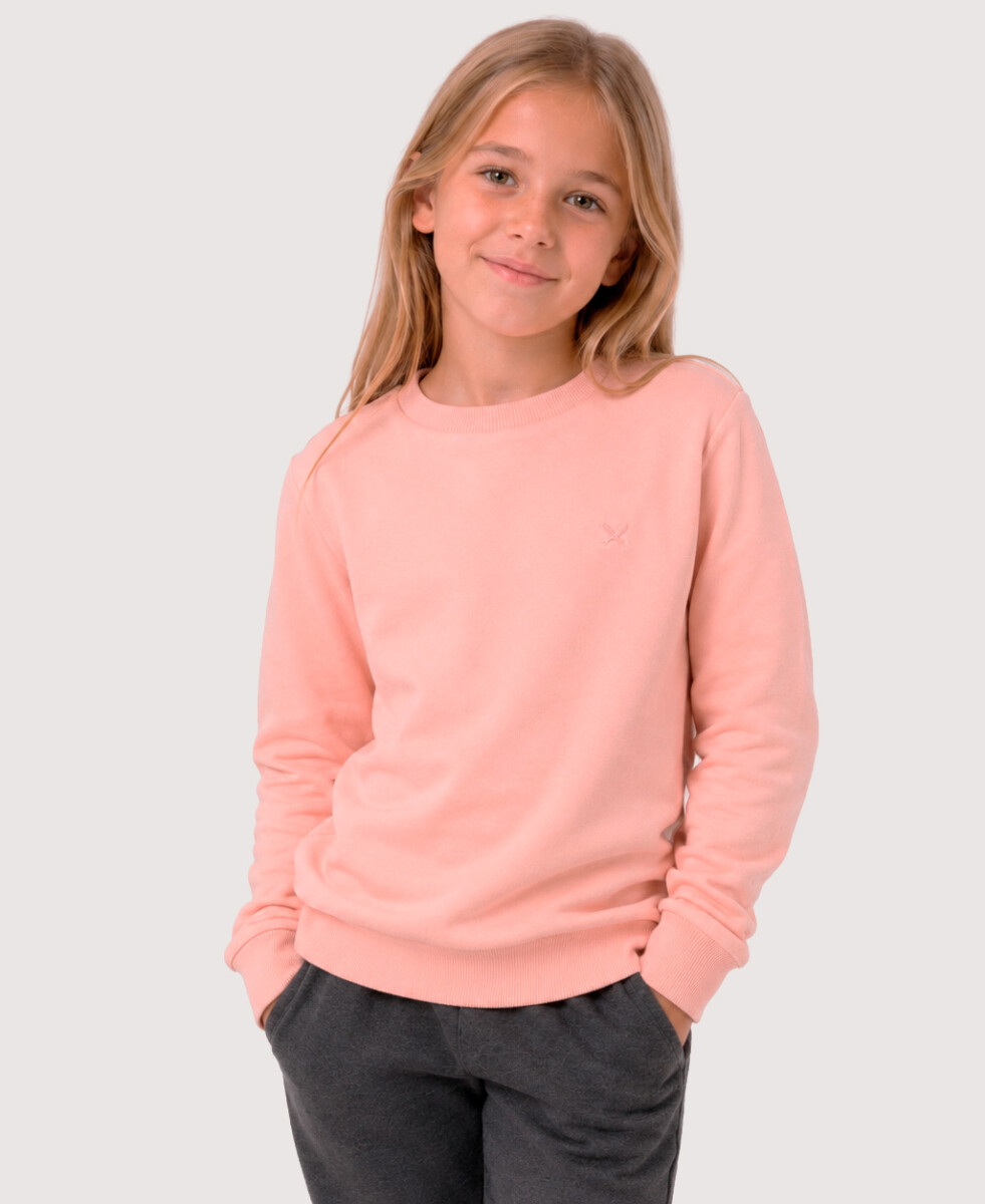 BUZO BÁSICO UNISSEX INFANTIL - ROSADO 