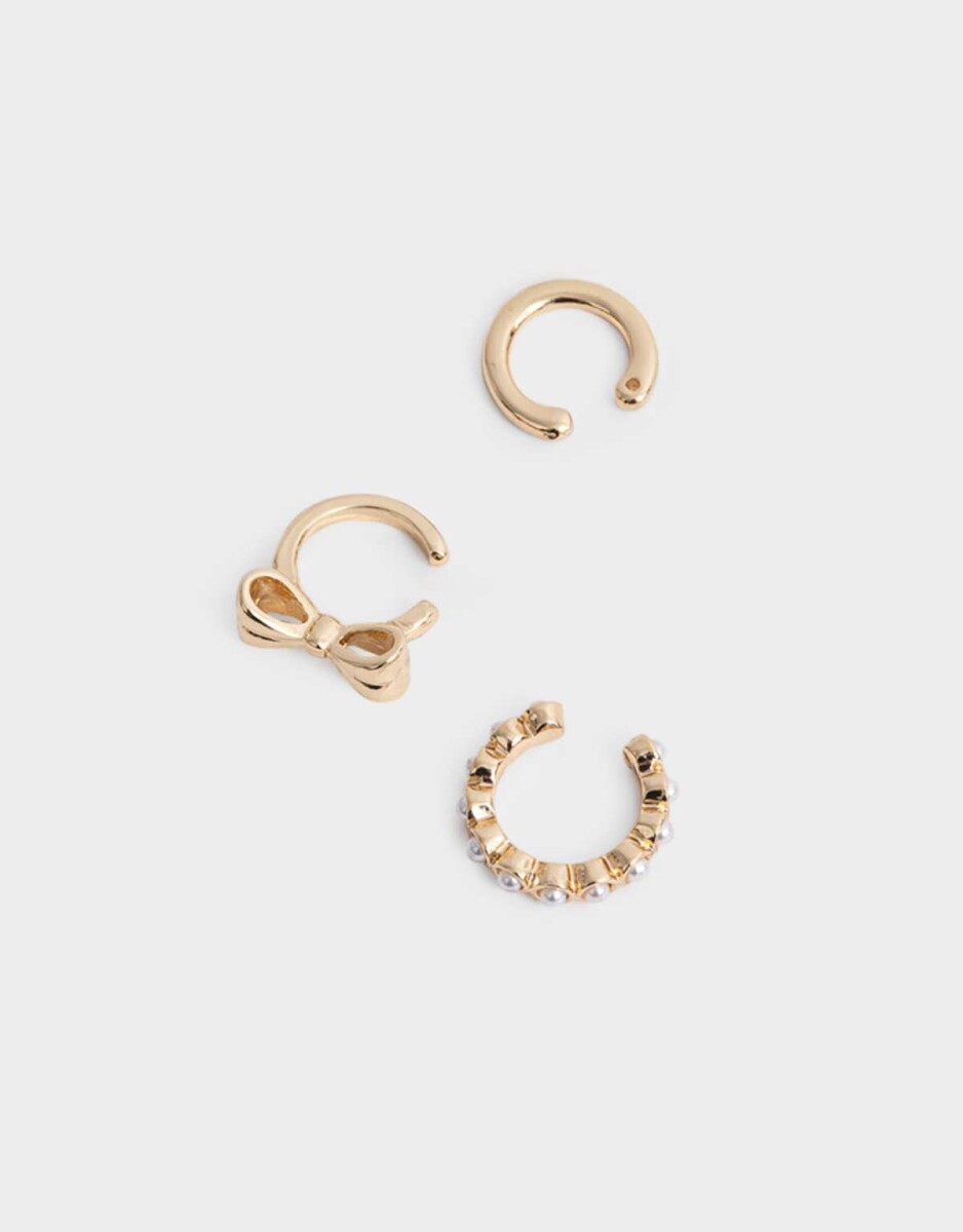 Bijou Cuff Con Perlas - Dorado 