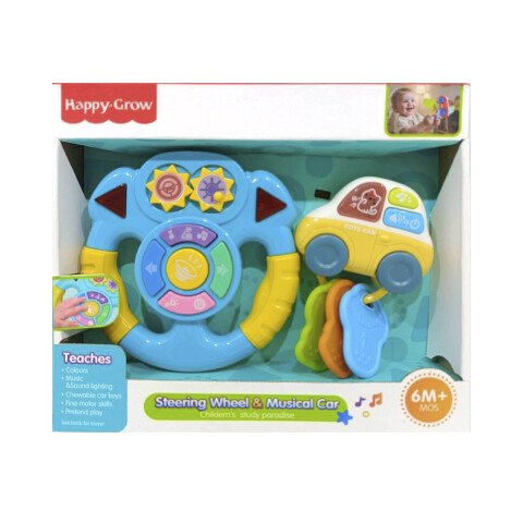 Volante Interactivo y Llavero con Luz y Sonido U