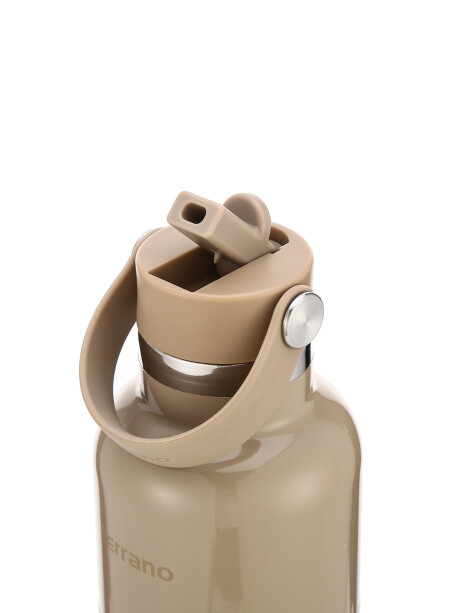 Botella Térmica con Pico 750mL. Arena Metalizado