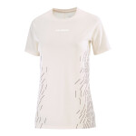 Salomon Remera manga corta Sense Aero SS tee GFX W para Mujer - Blanco Blanco