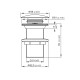 GRIFERIA VALVULA POPUP SOFT TOUCH BRUSHED NICKEL GRIS GRIS-BRUSHED NICKEL