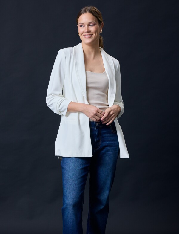 Blazer Manga Frunce CRUDO