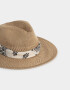 Sombreros Romántico Sombrero Con Trim - Marron Camel