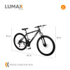 Bicicleta Montaña 26 Cuadro Aluminio Freno Disco 21 Cambios Negro