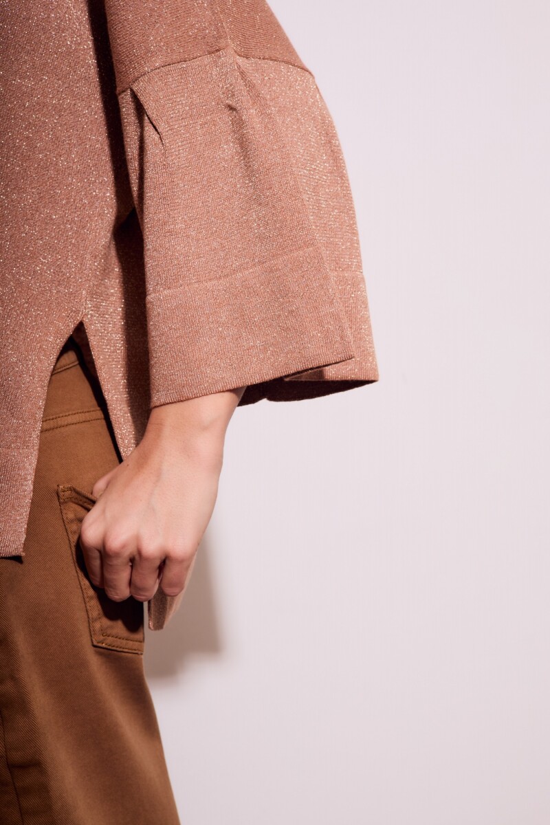 Sweater Manga Volado Mocha