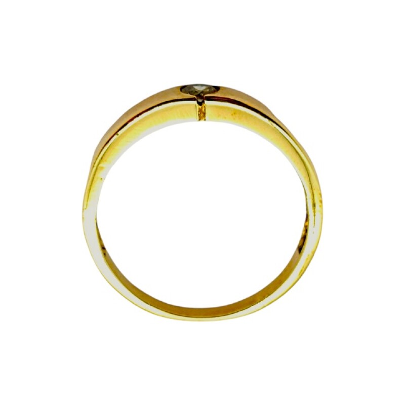 Anillo Solitario-Oro bajo-Piedra Zirconia-AN8088 conpiedra