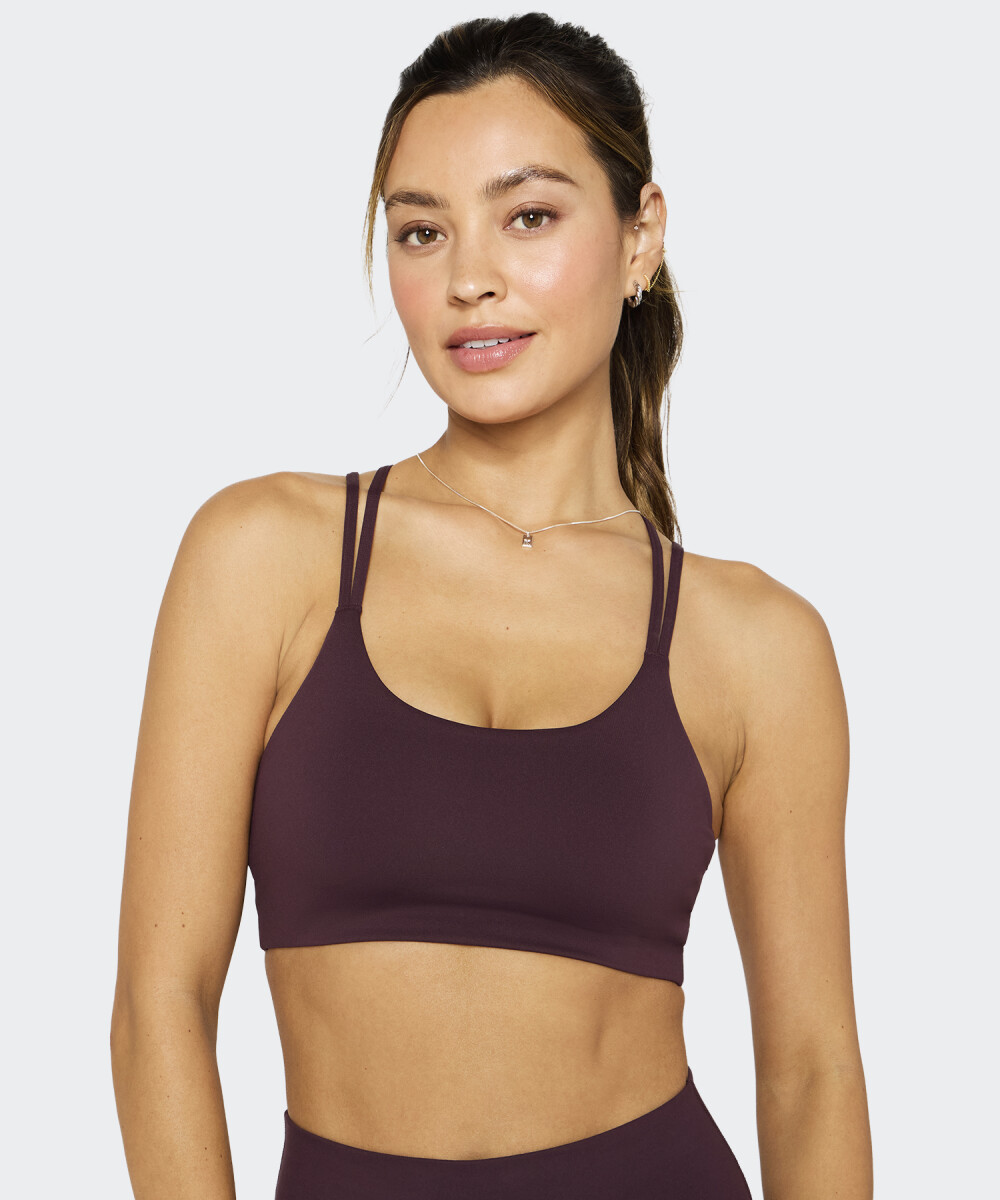 Bra Fabletics Deportivo Principal Low Impact - Marrón 