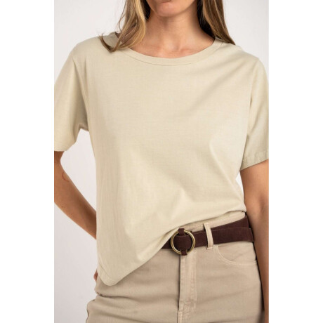 Remera Algodon Lavado Arena