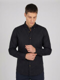 CAMISA LINO CLASICA NEGRO