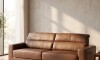 Sillón 100% Cuero - 3 Cuerpos - Sublime Caramelo