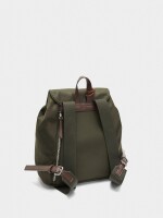 Mochila De Nylon Con Colgante caqui