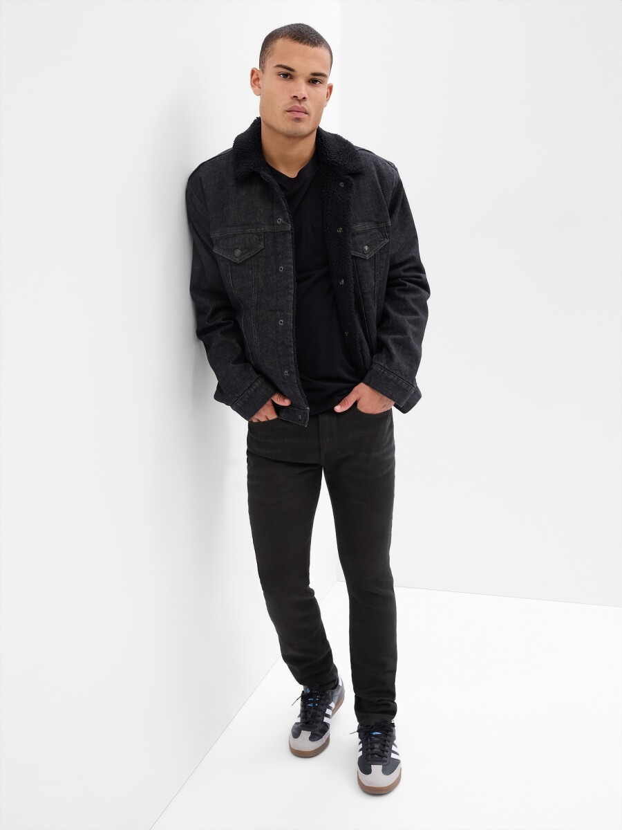 Jean Skinny Softmax Hombre - Black Wash 