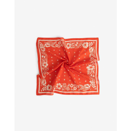 Pañuelo De Algodón Estampado Combinacion Bicolor