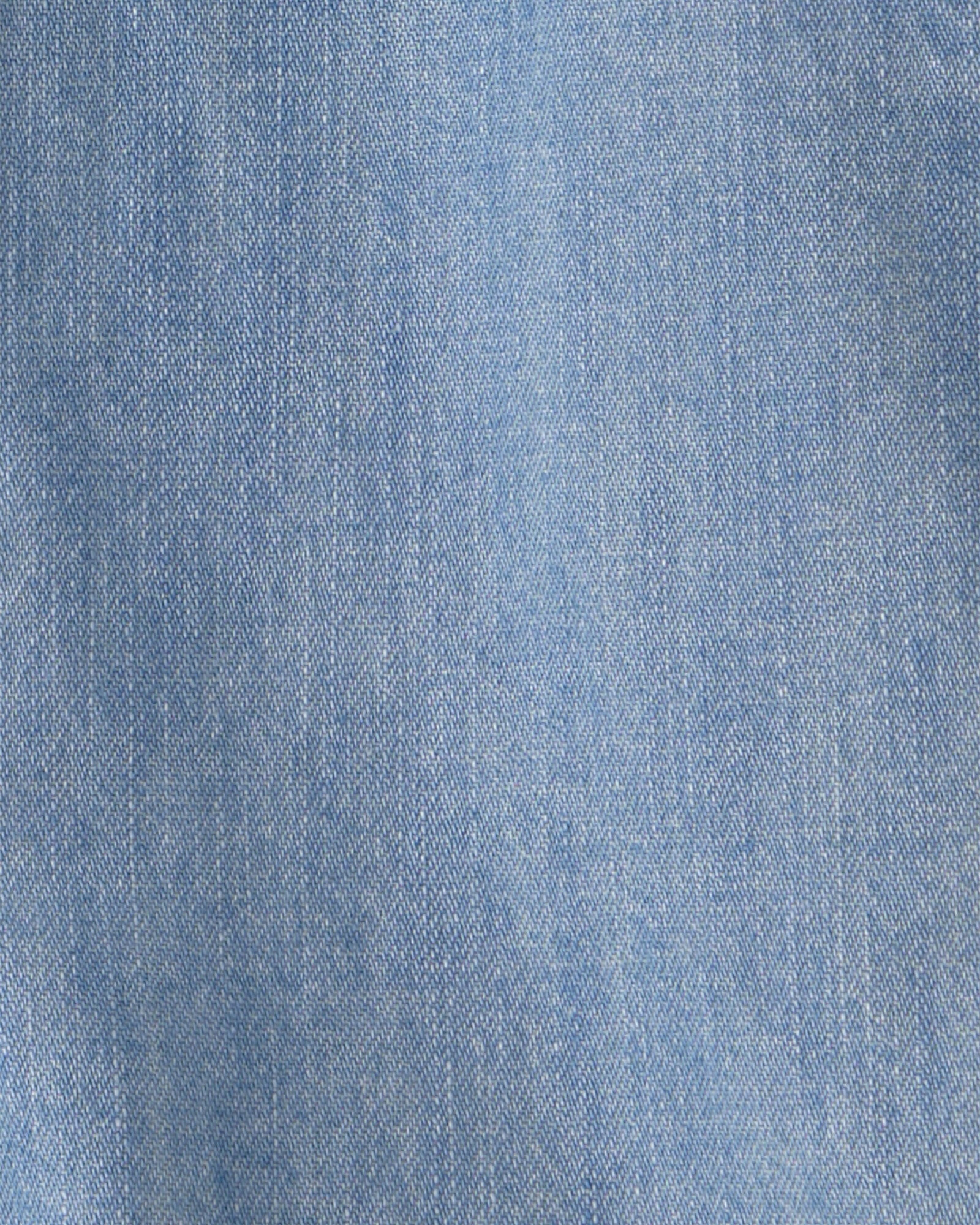 Enterito corto de chambray de algodón orgánico Sin color