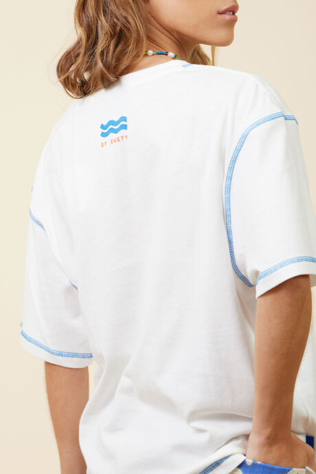 T-SHIRT PARU RUSTY Blanco