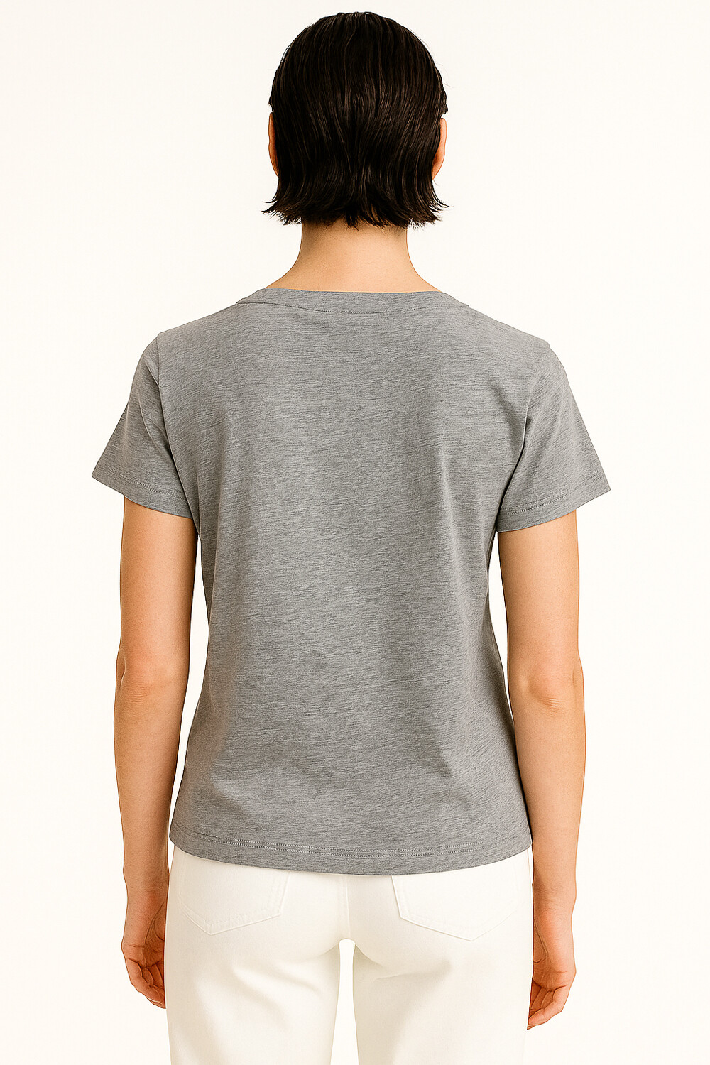 Remera Blumme Gris Melange Medio