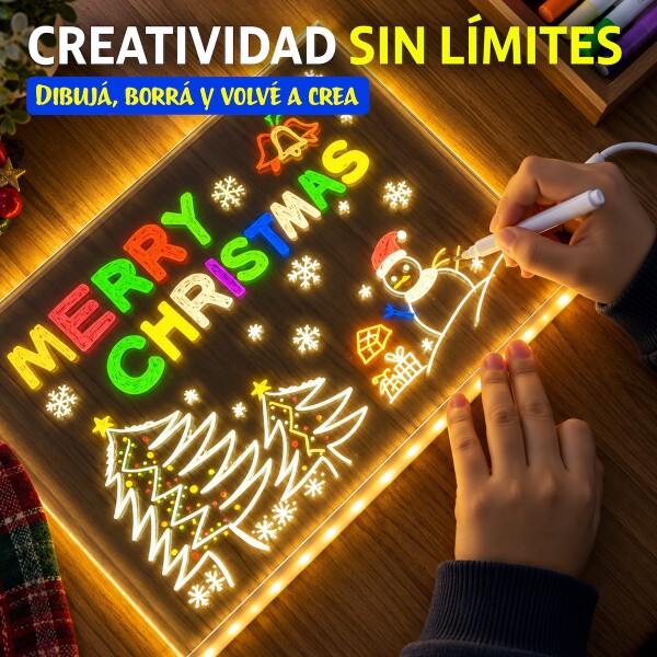 Pizarra Led Magica Para Dibujar Con Luz Infantil Montessori IMBACK Pizarra Led Magica Para Dibujar Con Luz Infantil Montessori IMBACK