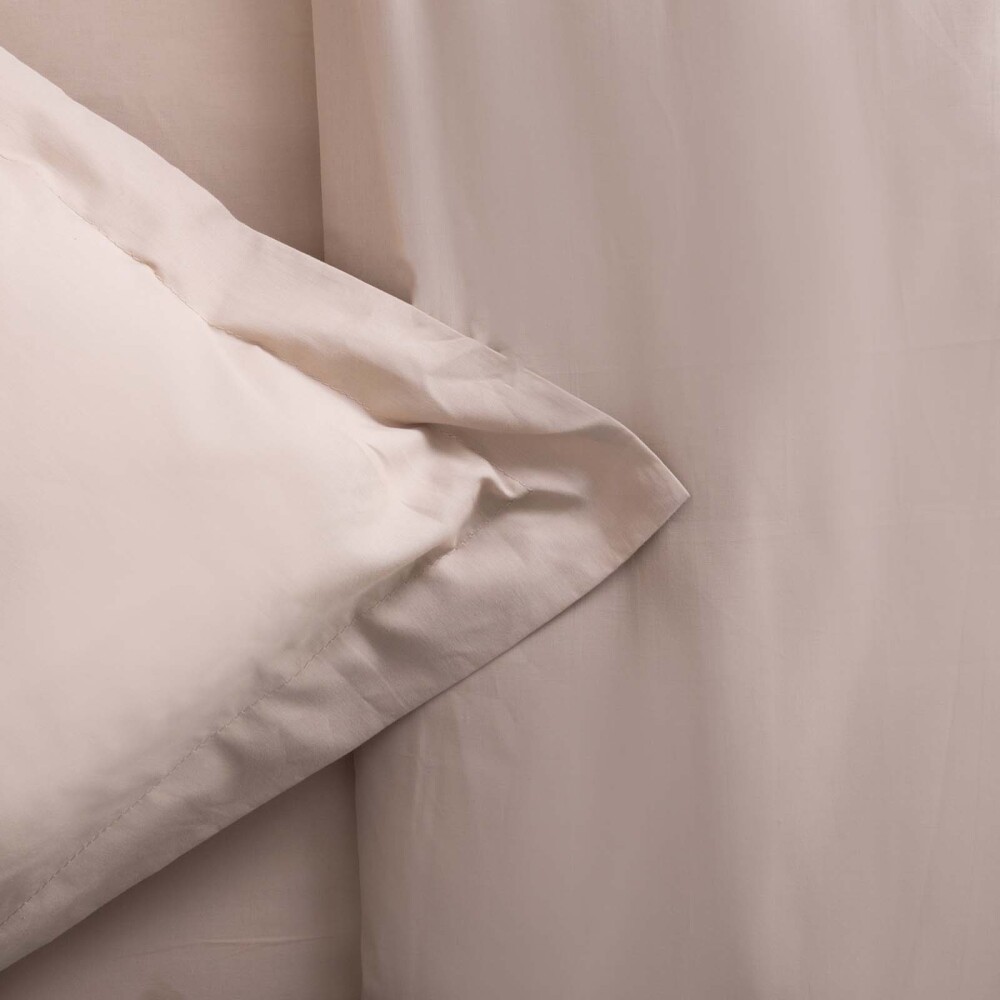 SET FUNDA NÓRDICA 1 1/2 PLAZA ALGODON MARRON COTTON BASIC 180H TOSTADO